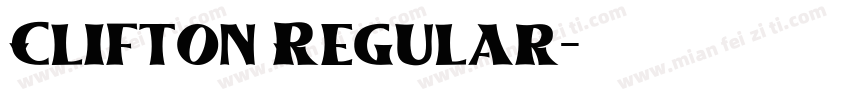 Clifton Regular字体转换